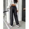 imageBlooming Jelly Cargo Pants for Women Lightweight Y2K Pants Casual Wide Leg Hiking Pants with Pockets Parachute PantsBlack