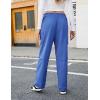 imageBlooming Jelly Cargo Pants for Women Lightweight Y2K Pants Casual Wide Leg Hiking Pants with Pockets Parachute PantsBlue