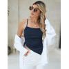 imageBlooming Jelly Women Sexy Casual Crop Tank Tops Summer Going Out Top Asymmetrical Hem Y2k Spaghetti Strap Tank Top ShirtDeep Blue