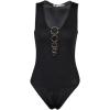 imageBlooming Jelly Womens Black Sexy Deep V Neck Sleeveless Tank Top Snap Crotch Bodysuit