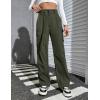 imageBlooming Jelly Womens High Waisted Baggy Cargo Pants Flap Pocket Y2K Pants Drawstring Relaxed Fit Pants 2023Barmy Green