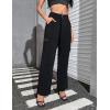 imageBlooming Jelly Womens High Waisted Baggy Cargo Pants Flap Pocket Y2K Pants Drawstring Relaxed Fit Pants 2023Bblack