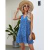 imageBlooming Jelly Womens Summer Chiffon Dresses Floral Flowy Sleeveless Sundresses Casual Beach V Neck Sun Dress with PocketsBlue Floral Print
