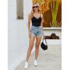 imageBlooming Jelly Womens Summer Tank Tops with Built in Bra Twist Front Camisole Tops 2025 Casual Sleeveless Slim FitBlack