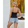 imageBlooming Jelly Womens Summer Tank Tops with Built in Bra Twist Front Camisole Tops 2025 Casual Sleeveless Slim FitBlack