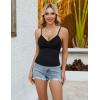 imageBlooming Jelly Womens Summer Tank Tops with Built in Bra Twist Front Camisole Tops 2025 Casual Sleeveless Slim FitBlack