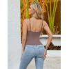 imageBlooming Jelly Womens Summer Tank Tops with Built in Bra Twist Front Camisole Tops 2025 Casual Sleeveless Slim FitKhaki