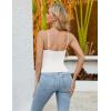 imageBlooming Jelly Womens Summer Tank Tops with Built in Bra Twist Front Camisole Tops 2025 Casual Sleeveless Slim FitWhite