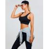 imageBlooming Jelly Womens Supportive Sports Bras Yoga Sports Bra Cut Out Back Running Bra with Removable Pad 2024Black