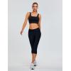 imageBlooming Jelly Womens Supportive Sports Bras Yoga Sports Bra Cut Out Back Running Bra with Removable Pad 2024Black