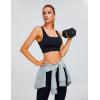 imageBlooming Jelly Womens Supportive Sports Bras Yoga Sports Bra Cut Out Back Running Bra with Removable Pad 2024Black