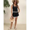 imageBlooming Jelly Womens Two Piece Sets Vacation Outfits Cruise Beach Summer Resort Wear Shorts Matching Sets 2025Black