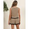 imageBlooming Jelly Womens Two Piece Sets Vacation Outfits Cruise Beach Summer Resort Wear Shorts Matching Sets 2025Khaki