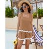 imageBlooming Jelly Womens Two Piece Sets Vacation Outfits Cruise Beach Summer Resort Wear Shorts Matching Sets 2025Orange