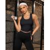 imageBlooming Jelly Womens Workout Tank Tops Backless Crop Tanks Open Back Top Athletic Tank Tops Muscle Yoga Gym Clothes