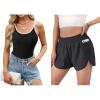 imageBlooming Jelly Womens Workout Shorts ampamp Ribbed Tank Tops Bundle  Perfect Combo for Active Lifestyles M BlackampampBlack 2