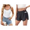 imageBlooming Jelly Womens Workout Shorts ampamp Ribbed Tank Tops Bundle  Perfect Combo for Active Lifestyles M BlackampampWhite 2