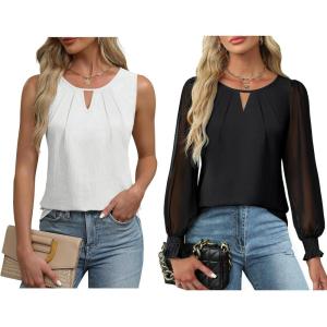 imageBlooming Jelly Womens Summer Tank Top and Womens Business Casual Blouse
