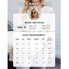 imageBlooming Jelly Womens Dressy Casual Blouses 34 Length Sleeve Tops Business Work Outfits Summer V Neck Pleated ShirtsWhite