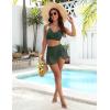 imageBlooming Jelly Womens High Waisted Bikini Set Gold Metal Two Piece Swimsuits Tummy Control Tie Knot 2025 Bathing SuitsArmy Green