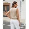 imageBlooming Jelly Womens Summer Silk Satin Tank Top Business Dressy Casual Outfits Trendy Sleeveless Tops 2025 FashionApricot