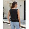 imageBlooming Jelly Womens Summer Silk Satin Tank Top Business Dressy Casual Outfits Trendy Sleeveless Tops 2025 FashionBlack