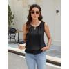 imageBlooming Jelly Womens Summer Silk Satin Tank Top Business Dressy Casual Outfits Trendy Sleeveless Tops 2025 FashionBlack