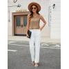 imageBlooming Jelly Womens Summer Silk Satin Tank Top Business Dressy Casual Outfits Trendy Sleeveless Tops 2025 FashionBrown