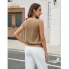 imageBlooming Jelly Womens Summer Silk Satin Tank Top Business Dressy Casual Outfits Trendy Sleeveless Tops 2025 FashionBrown