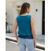 imageBlooming Jelly Womens Summer Silk Satin Tank Top Business Dressy Casual Outfits Trendy Sleeveless Tops 2025 FashionTurquoise