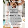 imageBlooming Jelly Womens Tankini Swimsuits Tummy Control Bathing Suit Two Piece Retro Swim Skirt Modest V Neck SwimwearNavy Blue